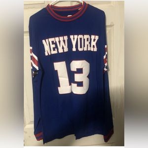 Evolution in Design Blue New York 13 Long Sleeve Sweatshirt Sz L New with tags